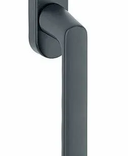 фото Ручка оконная алюминиевая HOPPE Hamburg, штифт vario fit 32-42 мм, 45°, 2 винта М5х45, 2 винта М5х50, черный матовыйF9714M