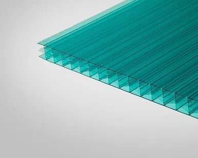 фото СОТОВЫЙ ПОЛИКАРБОНАТ (БИРЮЗОВЫЙ) (2100*6000*4)