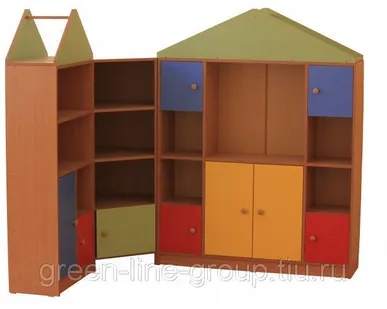 фото Стеллаж детский для игрушек, книг и пособий