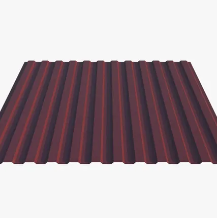 Фото №0 Профнастил Н10.40 ОН 0.35-0.4 мм RAL 3005, Винно-красный