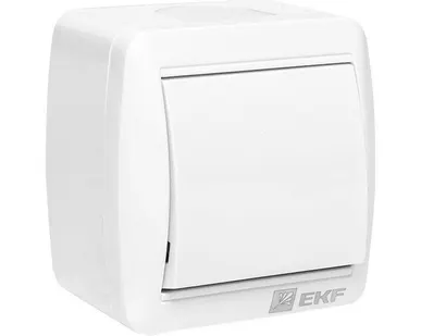 фото Выключатель ОП Владивосток кнопочный 10А IP54 сер. PROxima EKF EQR16-026-30-54