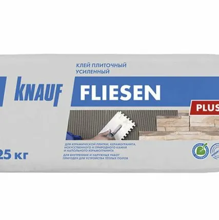 Фото №0 Клей плиточный Knauf Флизен Плюс 25 кг