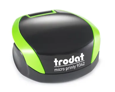 фото Печати-С 9342 TRODAT MICRO PRINTY Карманная оснастка для печати диам.42мм (Салатовый, Синий)