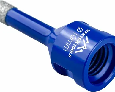 фото Коронка алмазная с техническим воском 10x35 мм для УШМ VertexTools 333-10-35