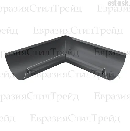 Фото №0 Угол желоба внутренний D125 OSNO | RAL 7024 Серый графит