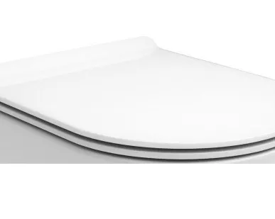 фото Сиденье PLAZA Modern\BG Rimless Slim soft close+clip up, белый