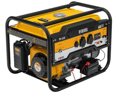 фото Генератор бензиновый PS-33E, 3.3 кВт, 230В, 15 л, электростартер Denzel