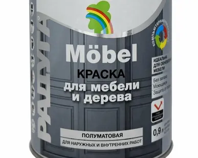 фото Дисма Краска ВД-АК 115 для мебели база А 0,9 л