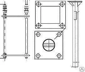 фото Закладная деталь фундамента ТАНС.31.005.000 (3Ф-24/4/К230-1,5-б)