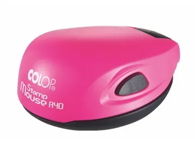 фото Печати-С COLOP Stamp Mouse R40 Оснастка для печати диам. 41,6 мм (Неон розовый, Синий)