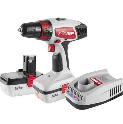 Фото №0 Дрель-шуруповерт аккум. Зубр ЗДА-14.4-2 КИН 14,4В 1150об/мин 10мм 1,5А/ч 2А