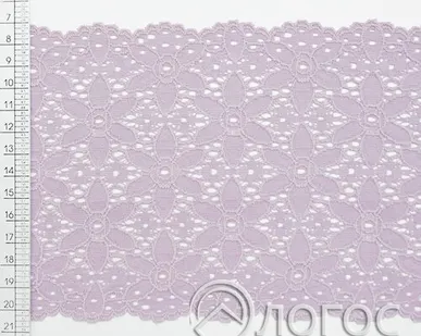 фото Кружево стрейч Е-393 140 мм И, св.сиреневый