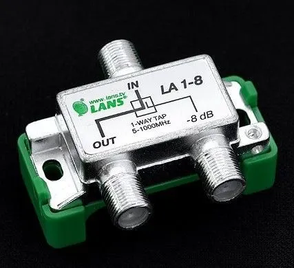 Фото №0 Ответвитель на 1 вых. 8db LA1-8 5-1000 мГц