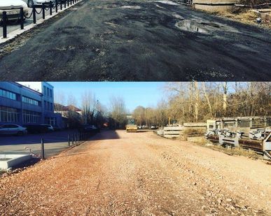 фото Строительство грунтовых дорог