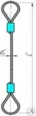 фото Строп канатный петлевой УСК1 г/п 5 т длина 4 м d 24