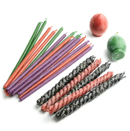 Фото №0 Свечи - воск, парафин, скрутки, с травами