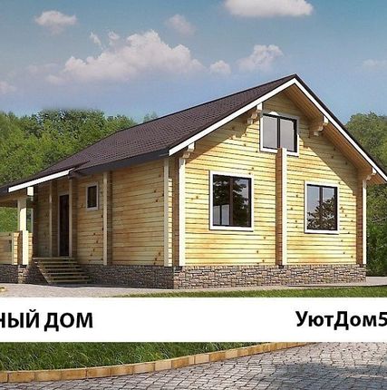 Фото №0 Сруб дома 9х10 из профилированного бруса