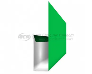 фото Финишная планка (сайдинг корабельная рейка) RAL 6002 (Зеленая листва)