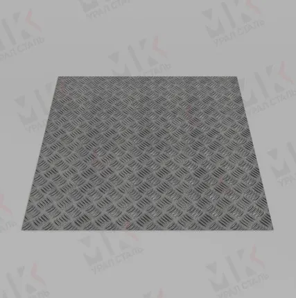 Фото №0 Лист рифленый алюминиевый квинтет 2 мм 1200х3000