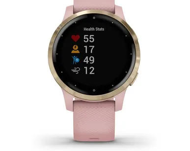 фото Часы Garmin Vivoactive 4S розовые с золотистым безелем