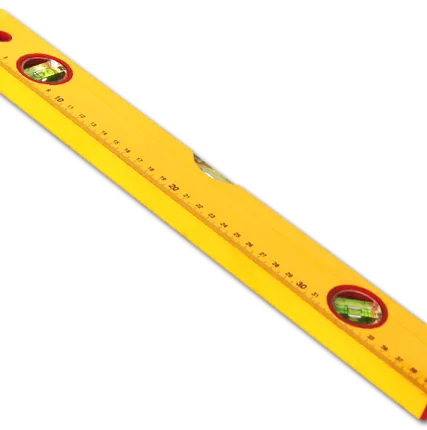 Фото №0 Уровень желтый SANTOOL,1200 мм, алюминиевый, 3 глазка с линейкой