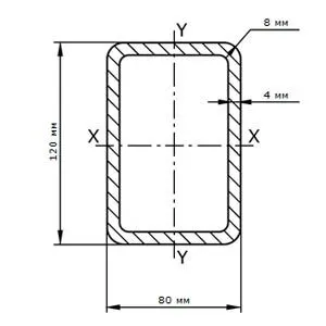 фото Труба профильная 120х80х4.0