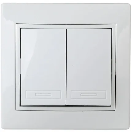 Фото №1 Выключатель 2-кл. СП Plano 10А IP20 1-104-01 250В бел. Intro Б0027601