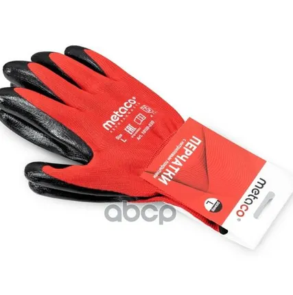 Фото №0 Перчатки Нейлоновые С Нитриловым Покрытием, Прорезиненные METACO арт. 10100-030