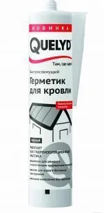 фото QUELYD герметик для кровли черный 310 мл