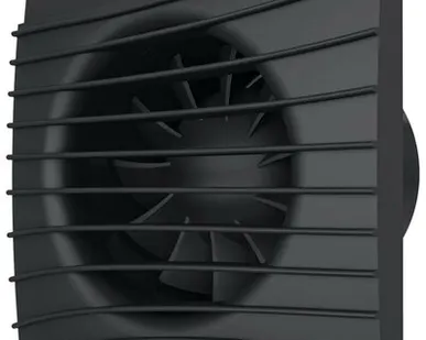 фото SILENT 5C Matt Black вентилятор осевой вытяжной с обратным клапаном d125 DiCiTi