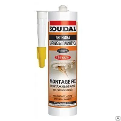 Фото №0 Жидкие гвозди MONTAGE FIX Soudal вод/осн 12x300мл, 120066