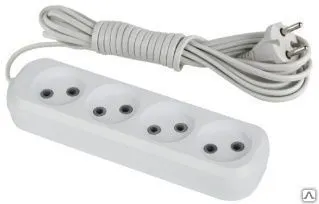 фото Удлинитель ЭРА без зеземления 1300Вт, 4гн, 3м