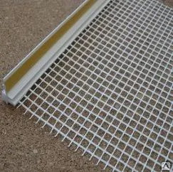 Фото №0 Профиль оконный примыкающий самоклеющийся с сеткой 9мм