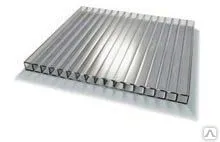 Фото №0 Сотовый поликарбонат NOVOGLASS 4 мм прозрачный.