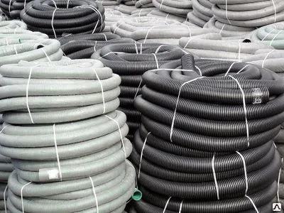 Фото №0 Труба дренажная в геотекстиле 110мм