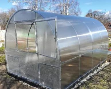 фото Теплица Трубная 2,5*12 метров с поликарбонатом