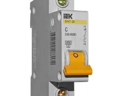 фото Выключатель автоматический ВА47-29 1Р 3А 4,5кА х-ка С ИЭК