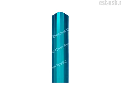 фото Штакетник "М-планка" RAL 5021 Водная синь