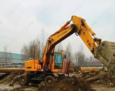 фото Аренда колесного экскаватора Hyundai R200W-7, Москва