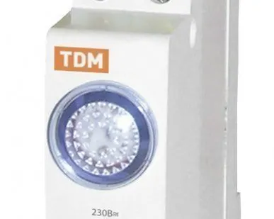 фото Лампа сигнальная TDM ЛС-47 желтая (230В, LED, DIN) (12)