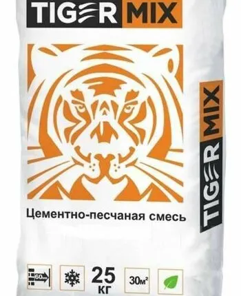 Фото №0 Штукатурка цементная ТайгерМикс для механизированного нанесения Т-12, 25 кг