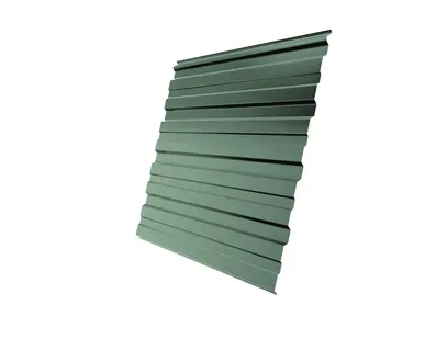 фото Профнастил С10R 0,45 PE RAL 6019 бело-зеленый