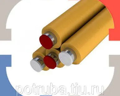 фото Труба ППУ 57 изоляция 125 ГОСТ 30732-2006 п/э