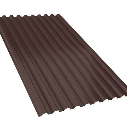 Фото №0 Профнастил С21 RAL 8017 Коричневый 0,4 мм