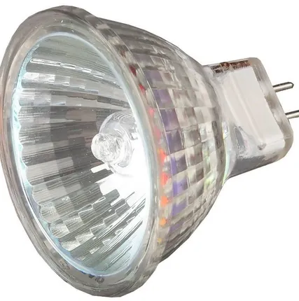 Фото №0 Лампа галогенная с защитным стеклом, цоколь GU4, диаметр 35мм, 20Вт, 12В
