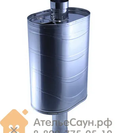 Фото №3 Бак для бани из нержавейки, 60 л (на трубу D 115 мм)