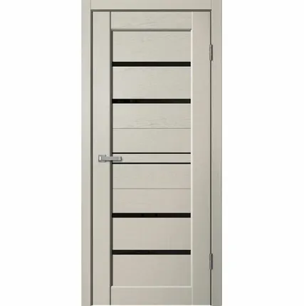 Фото №0 Дверь межкомнатная ST02 (Status) стекло черное, soft-touch, Капучино софт 2000х800мм