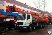 фото КС 55713-6К-2 автокран с гуськом 25т.(МАЗ-6312) Евро-4.