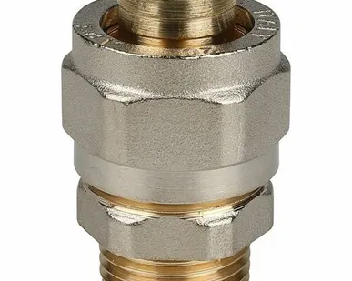 фото Переходник STOUT с наружной резьбой 1/2 х20 для металлопластиковых труб винтовой