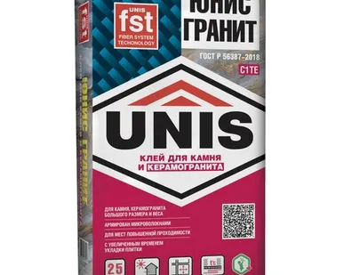 фото Клей плиточный ЮНИС ГРАНИТ (25 кг)